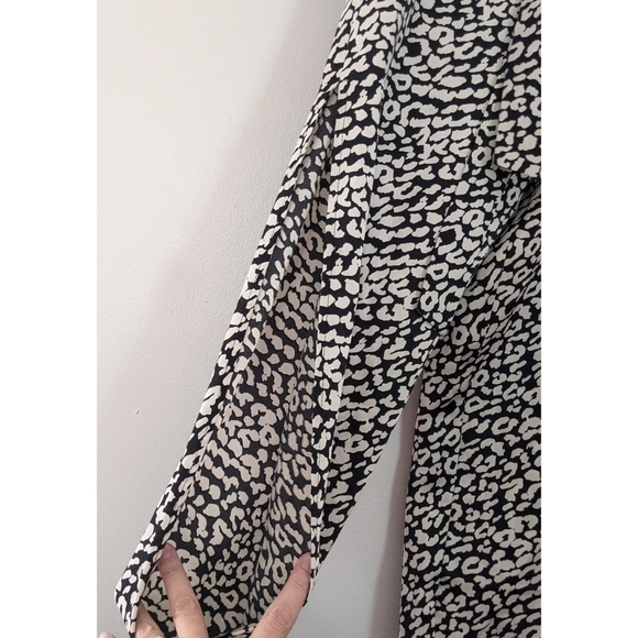 🆕 Lovers + Friends Macie Pants in Black Leopard Size Small - Picture 10 of 13
